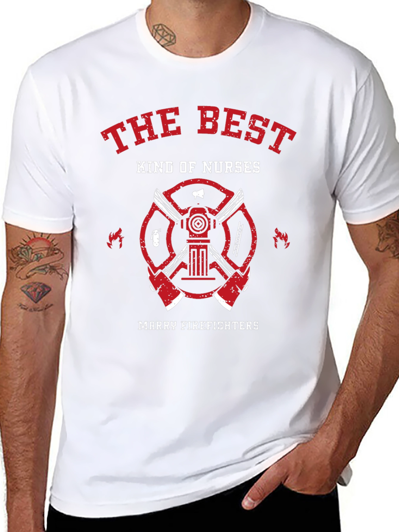 The Best Kind of Nurses Marry Firefighters T-Shirt