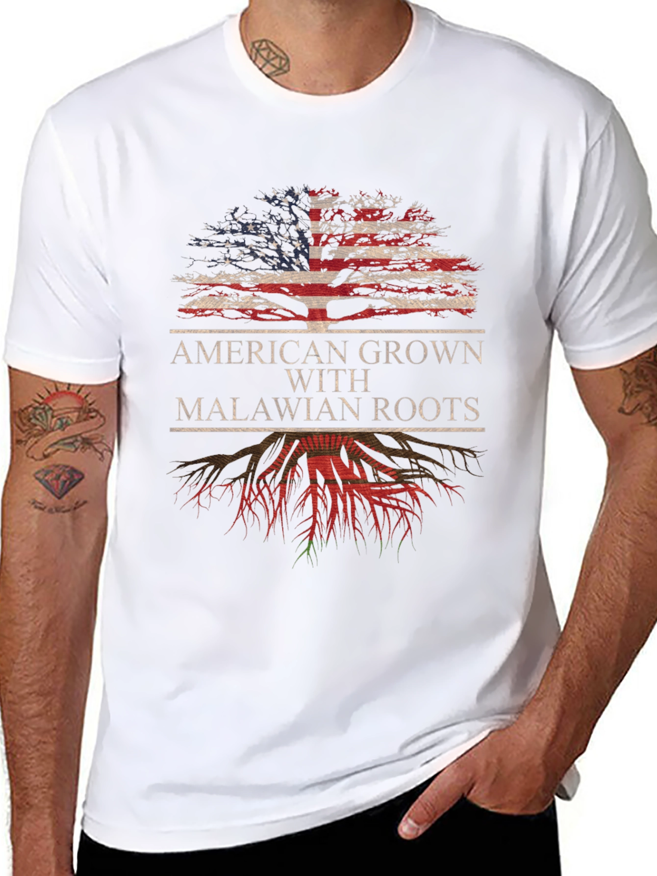 American Grown with Malawian Roots T-Shirt