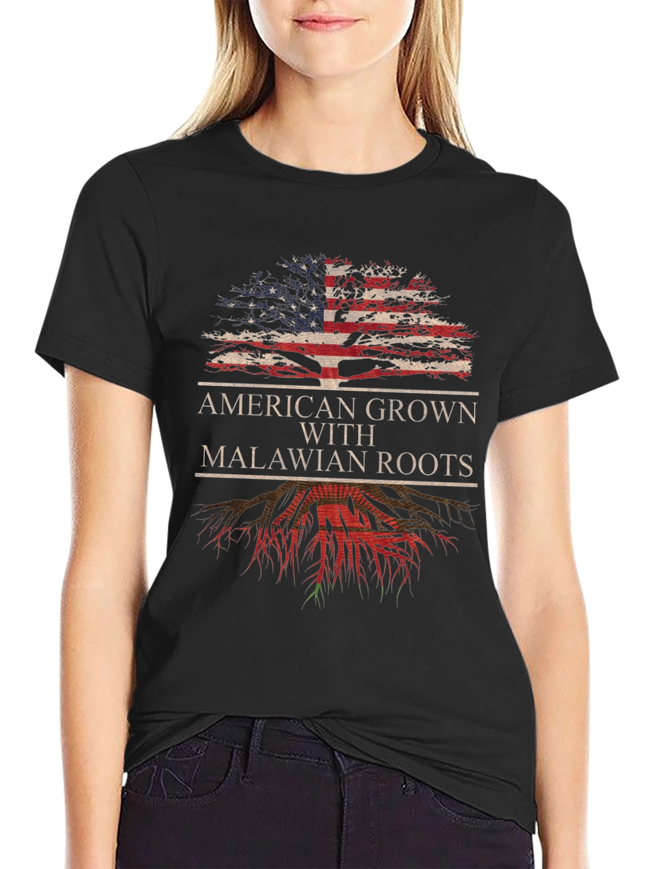 American Grown with Malawian Roots T-Shirt