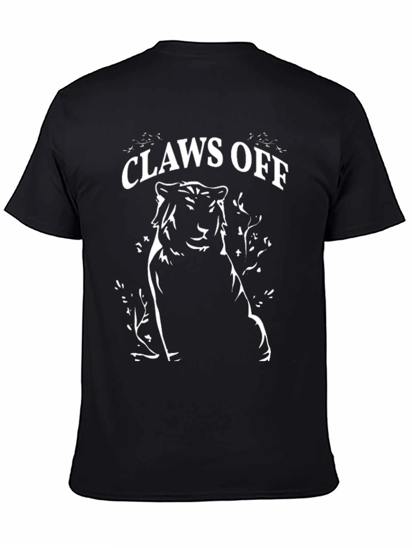 Claws Off Graphic Tee - Black Cotton T-Shirt