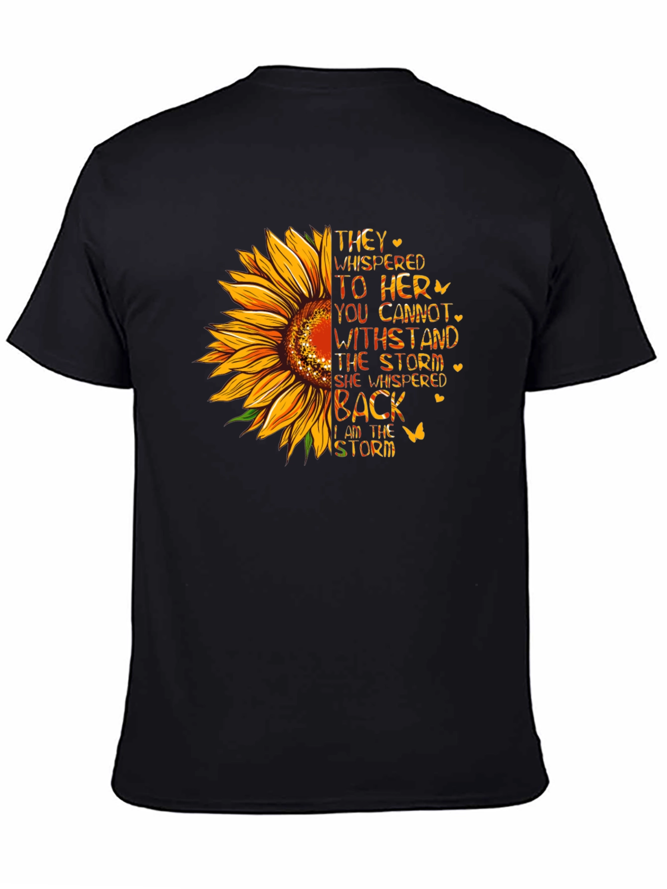 Sunflower Storm T-Shirt - Inspirational Womens Tee