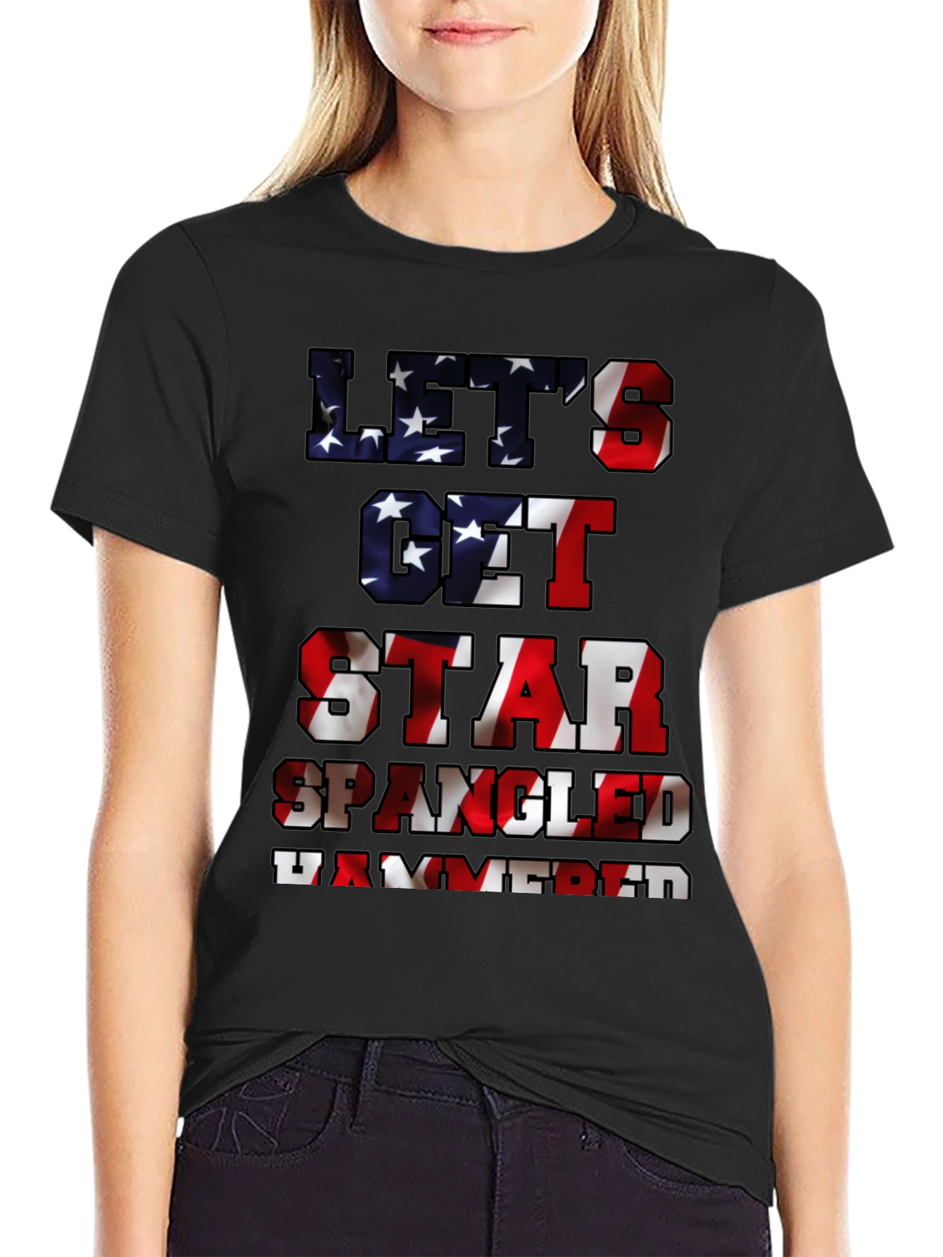 Lets Get Star Spangled Hammered Tee