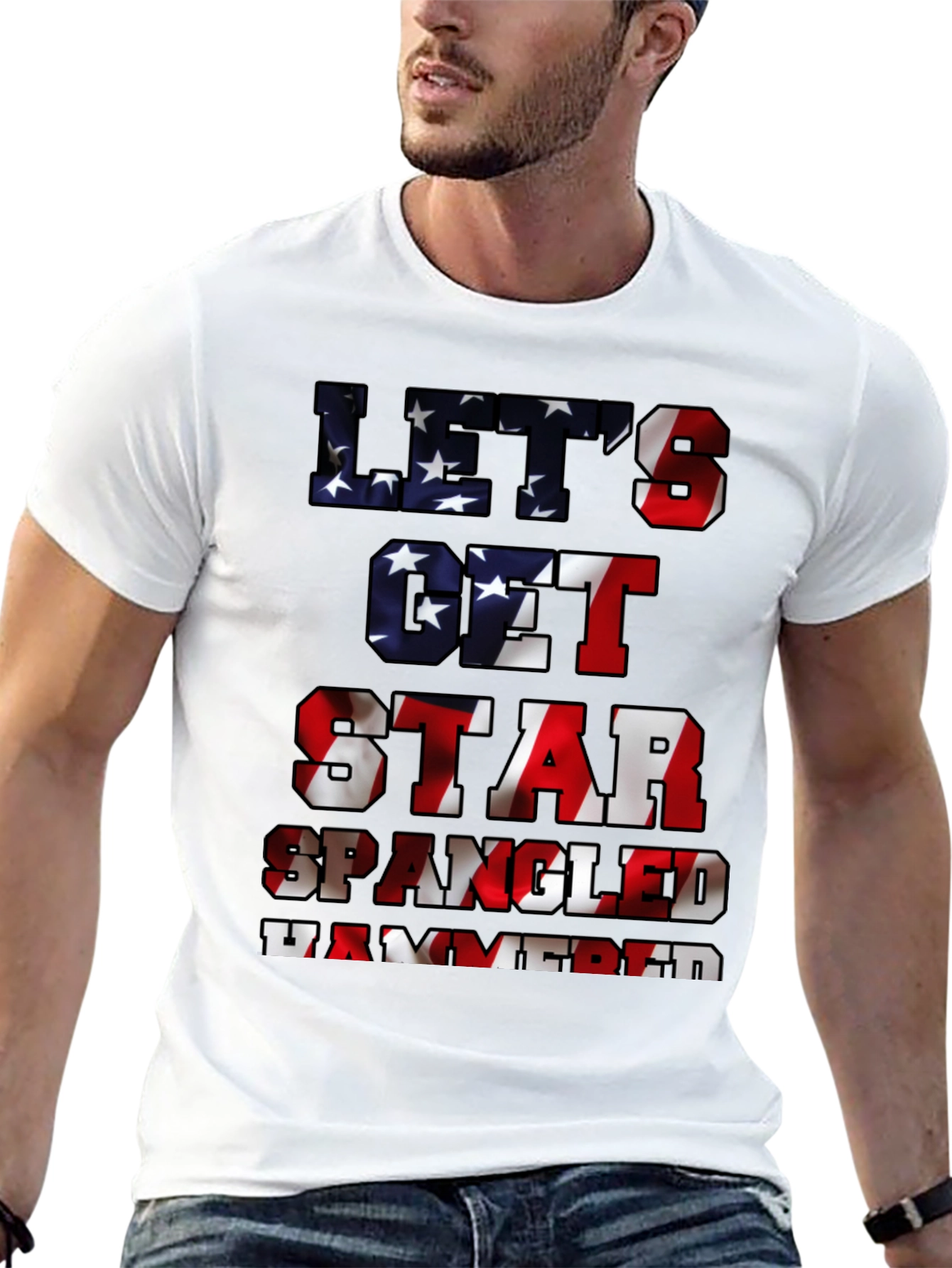 Lets Get Star Spangled Hammered Tee