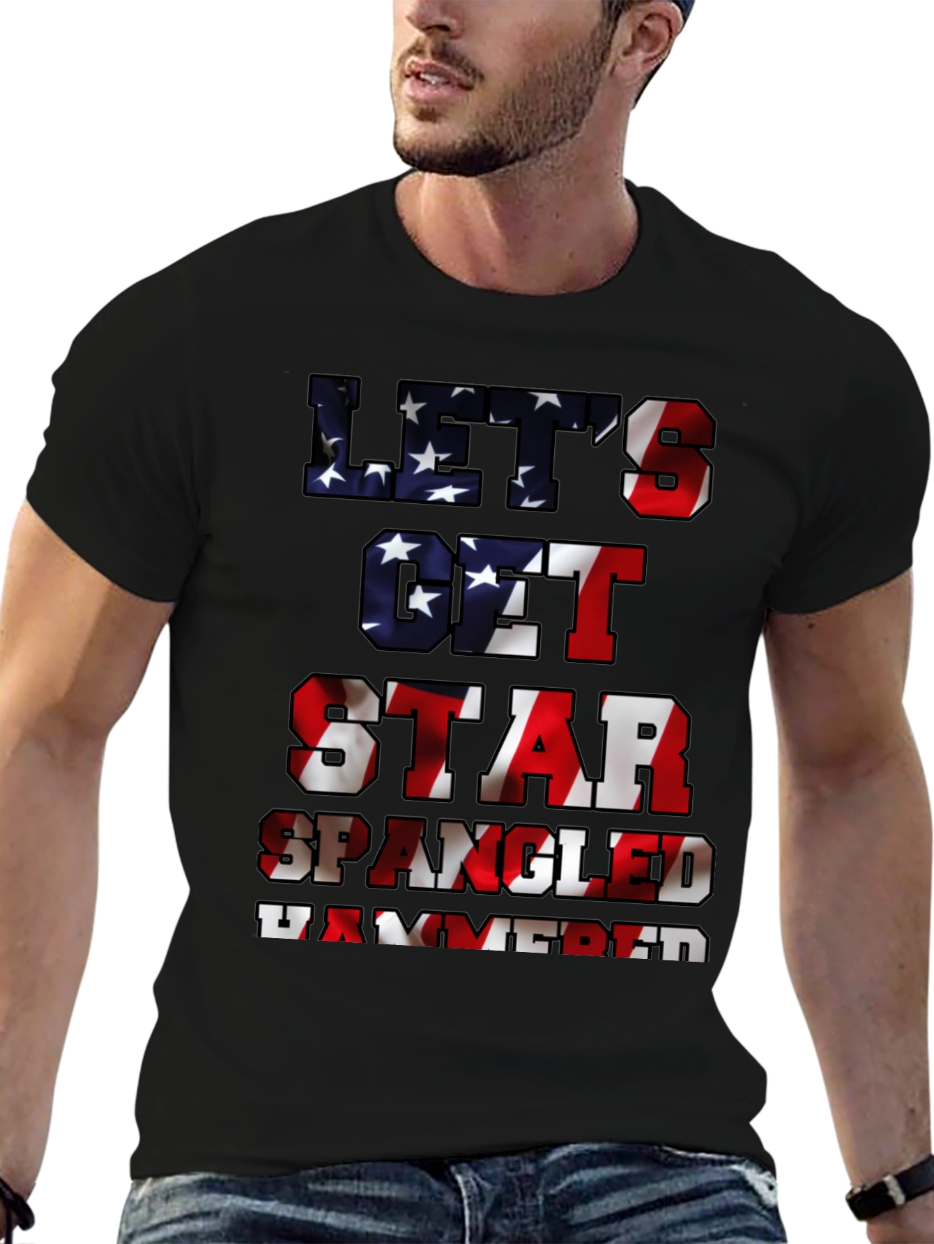 Lets Get Star Spangled Hammered Tee