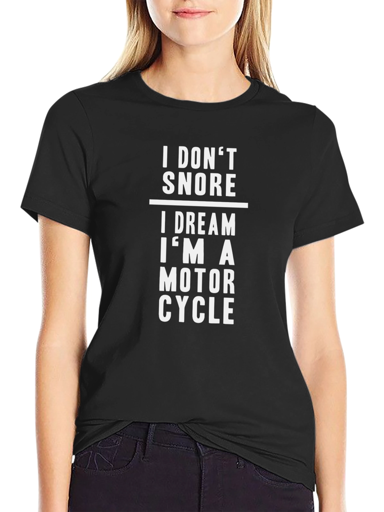 I Dream Im a Motorcycle Funny Graphic T-Shirt