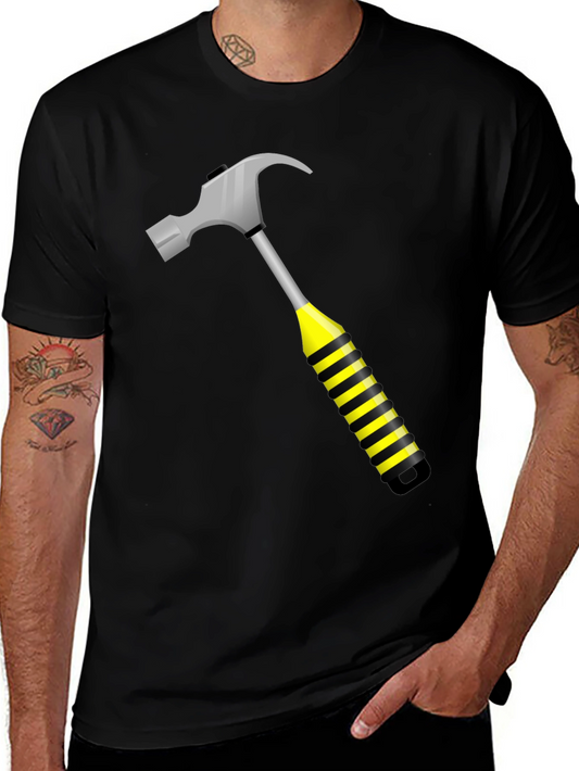 Hammer Time Graphic Tee - Black Crew Neck