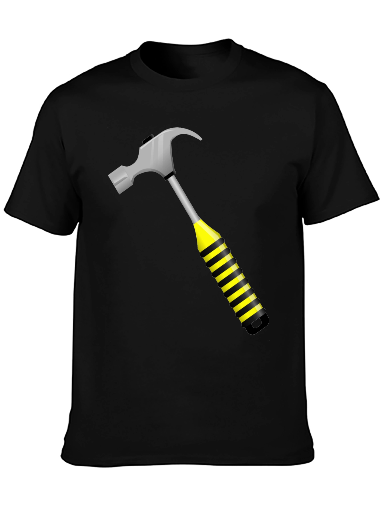 Hammer Time Graphic Tee - Black Crew Neck