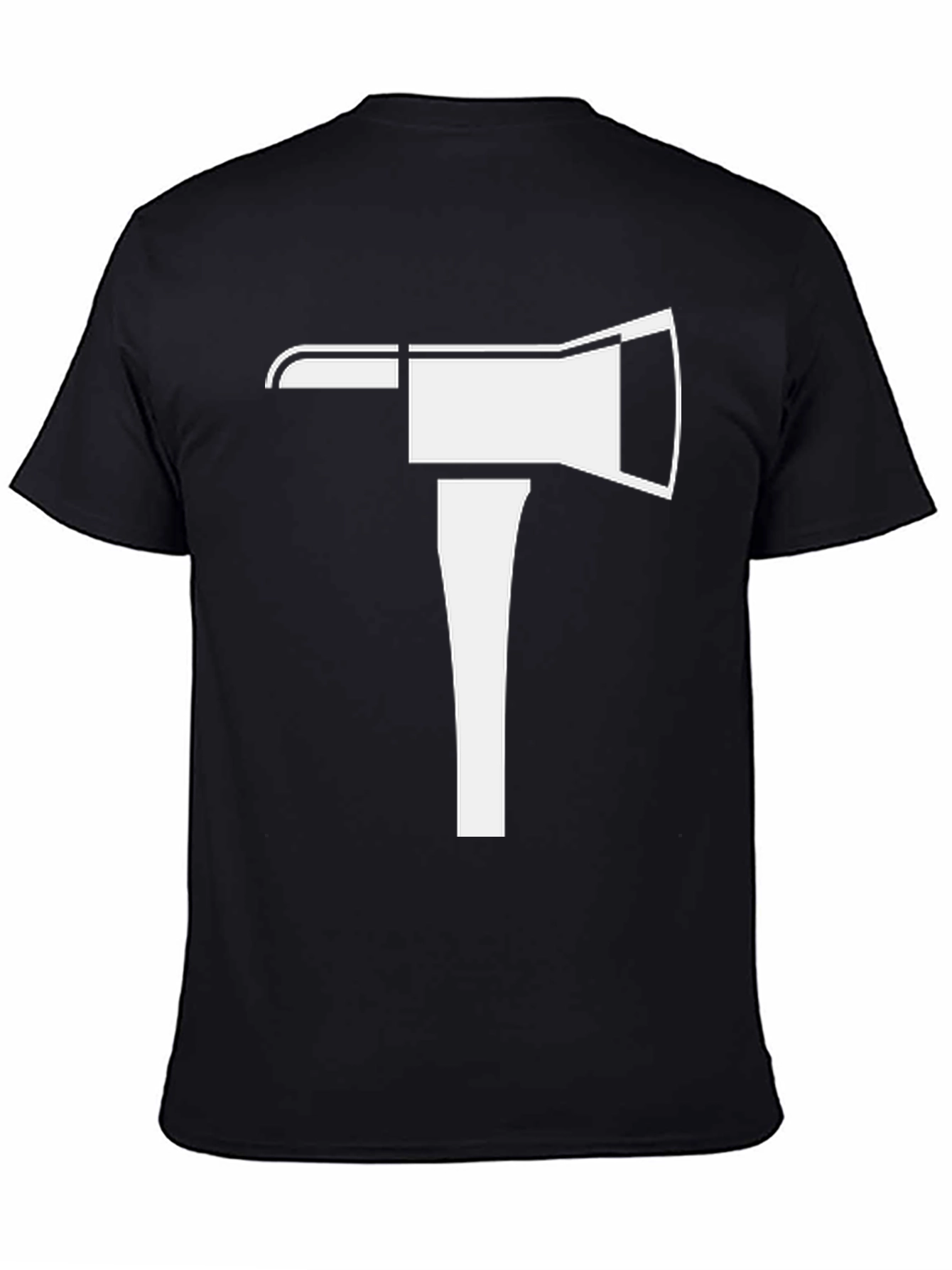 Axe Graphic Tee - Black Cotton Casual Shirt