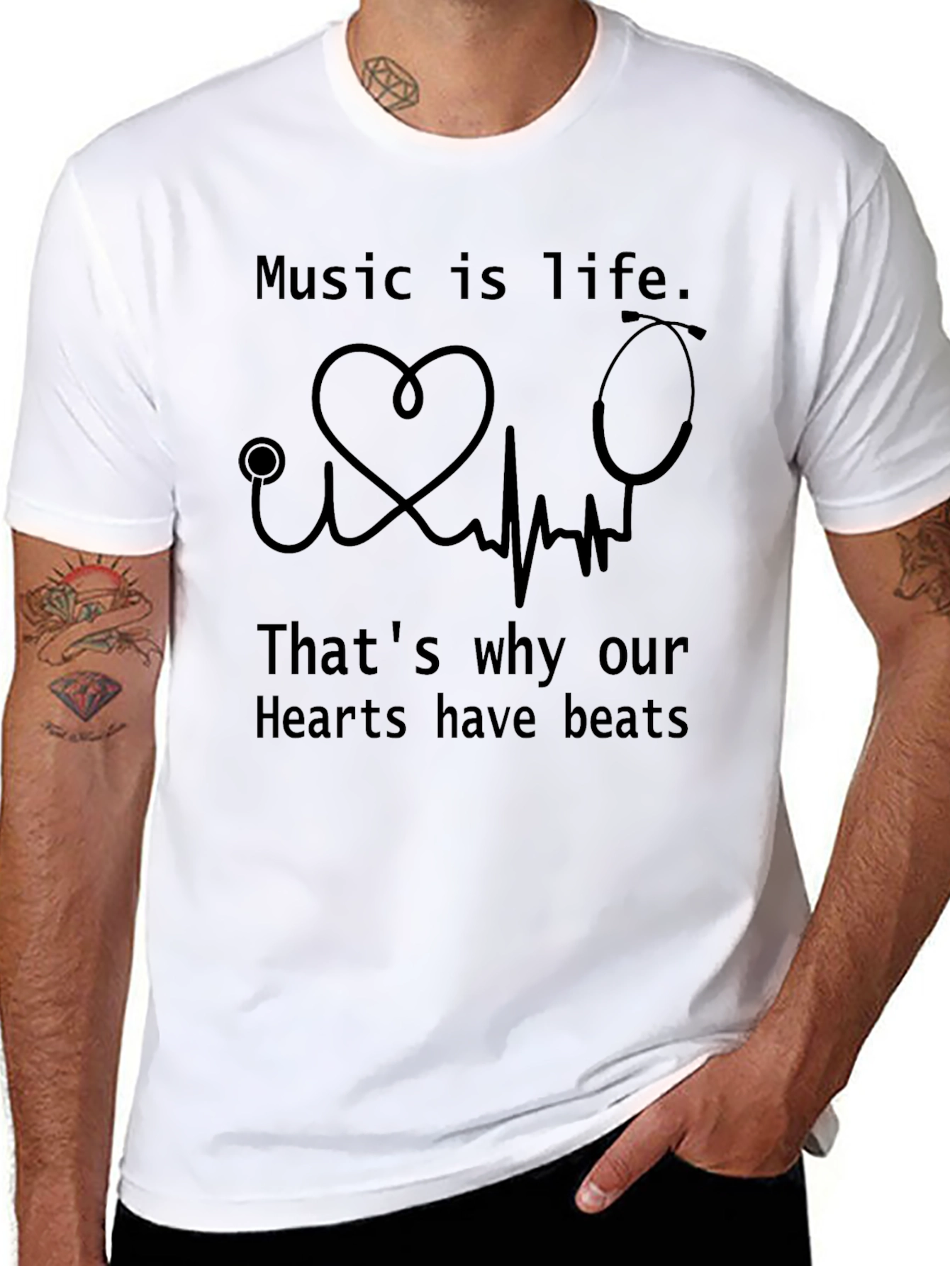 Music is Life Graphic T-Shirt