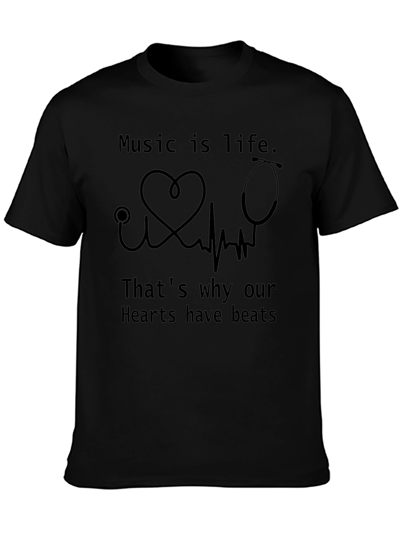 Music is Life Graphic T-Shirt