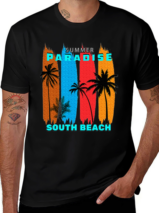 Summer Paradise South Beach Graphic T-Shirt