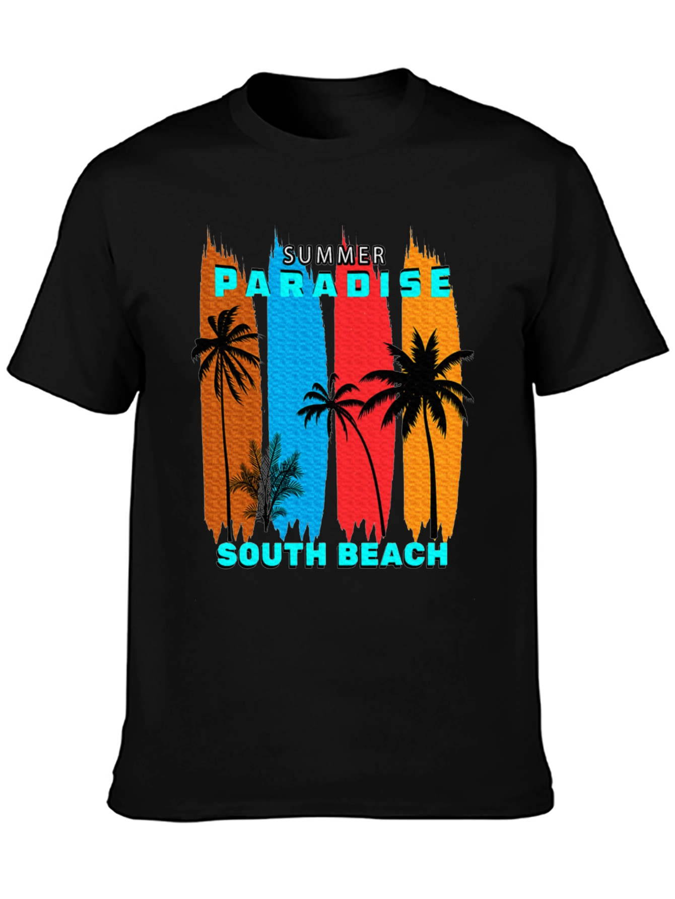 Summer Paradise South Beach Graphic T-Shirt