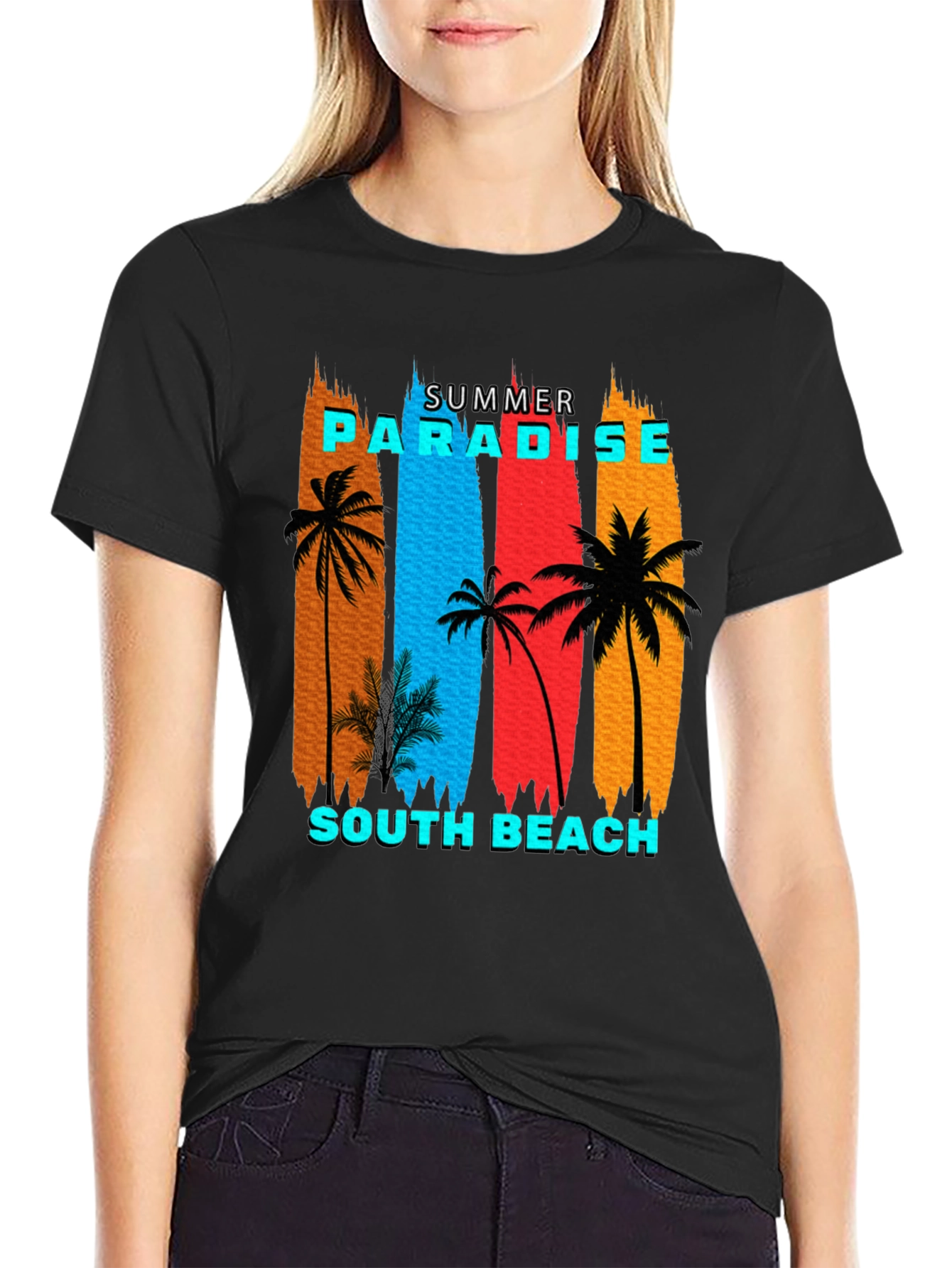 Summer Paradise South Beach Graphic T-Shirt