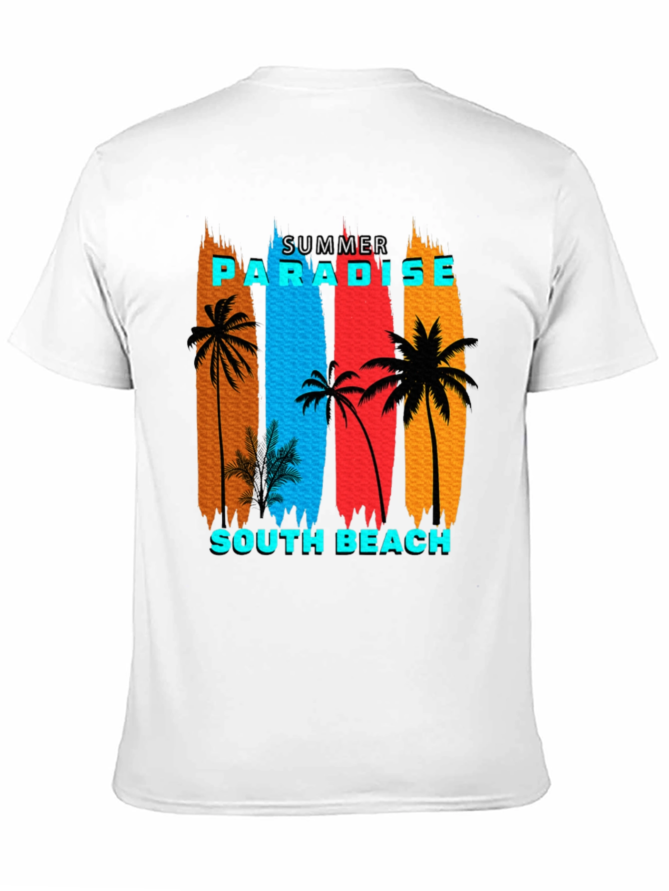 Summer Paradise South Beach Graphic T-Shirt