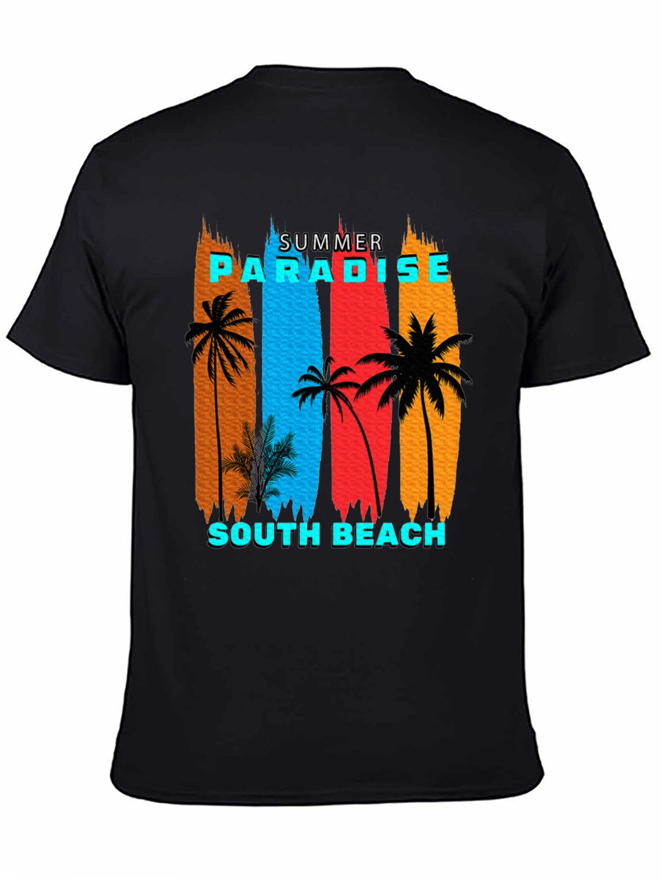 Summer Paradise South Beach Graphic T-Shirt