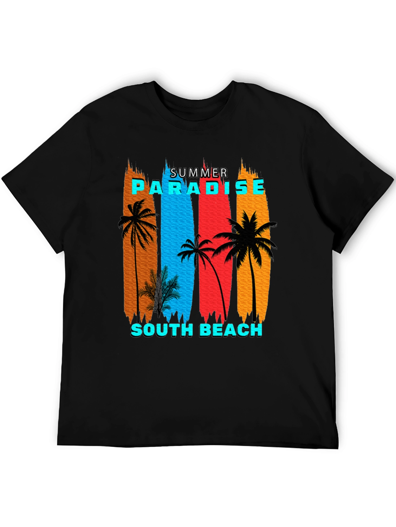 Summer Paradise South Beach Graphic T-Shirt