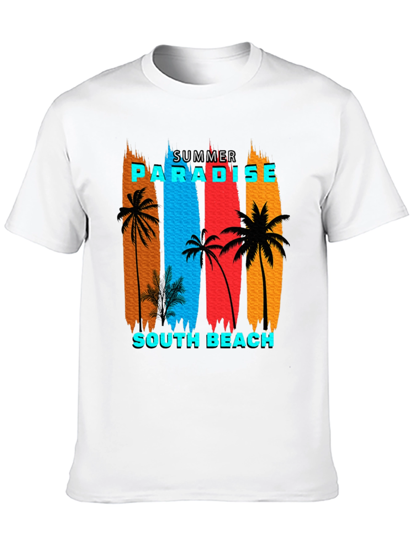 Summer Paradise South Beach Graphic T-Shirt