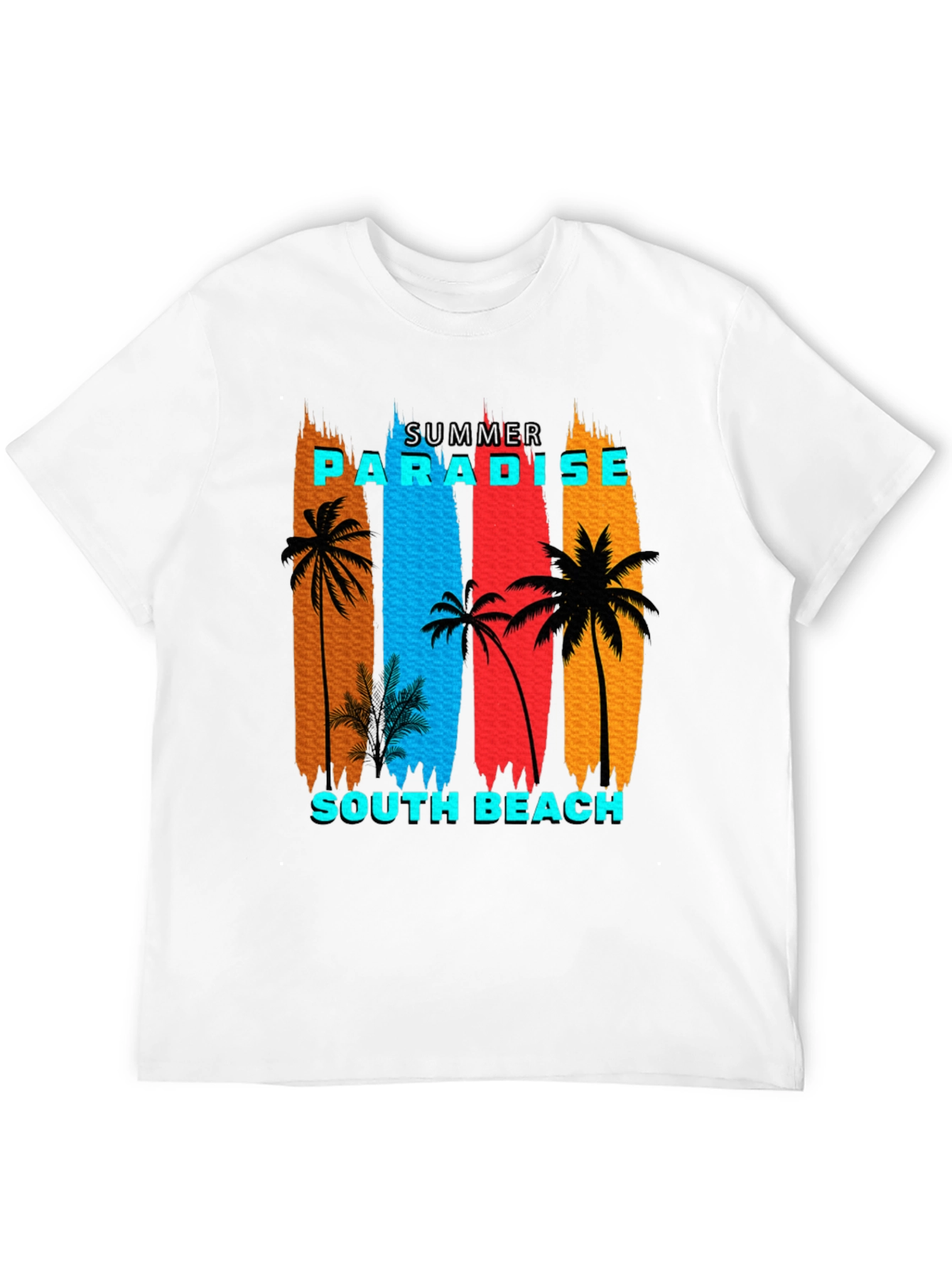 Summer Paradise South Beach Graphic T-Shirt