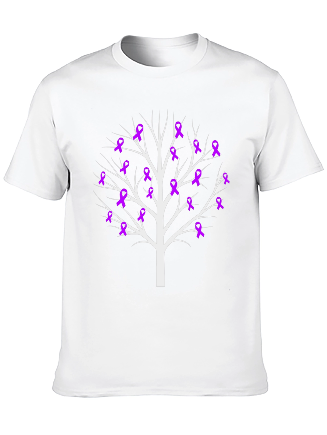 Awareness Ribbon Tree Black Tee