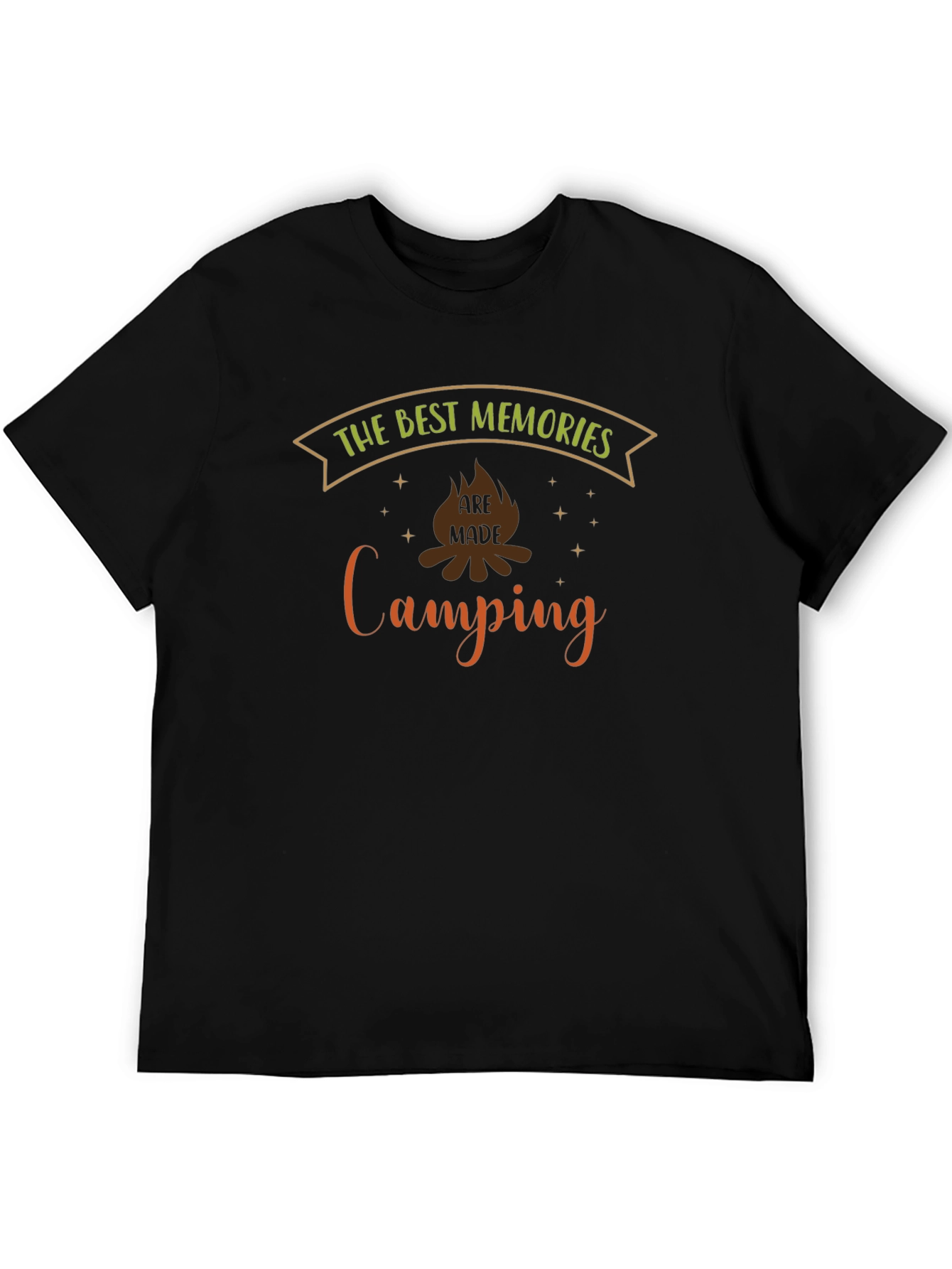 Camping Memories Graphic Tee - Black