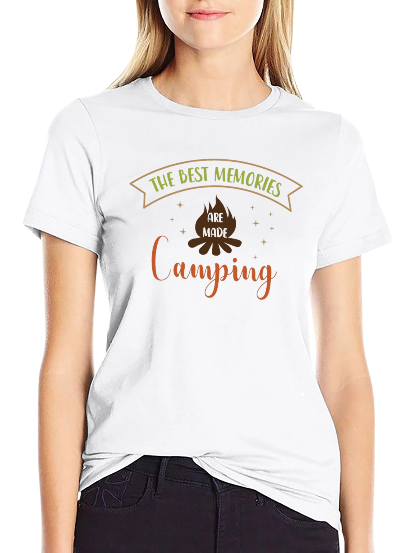 Camping Memories Graphic Tee - Black