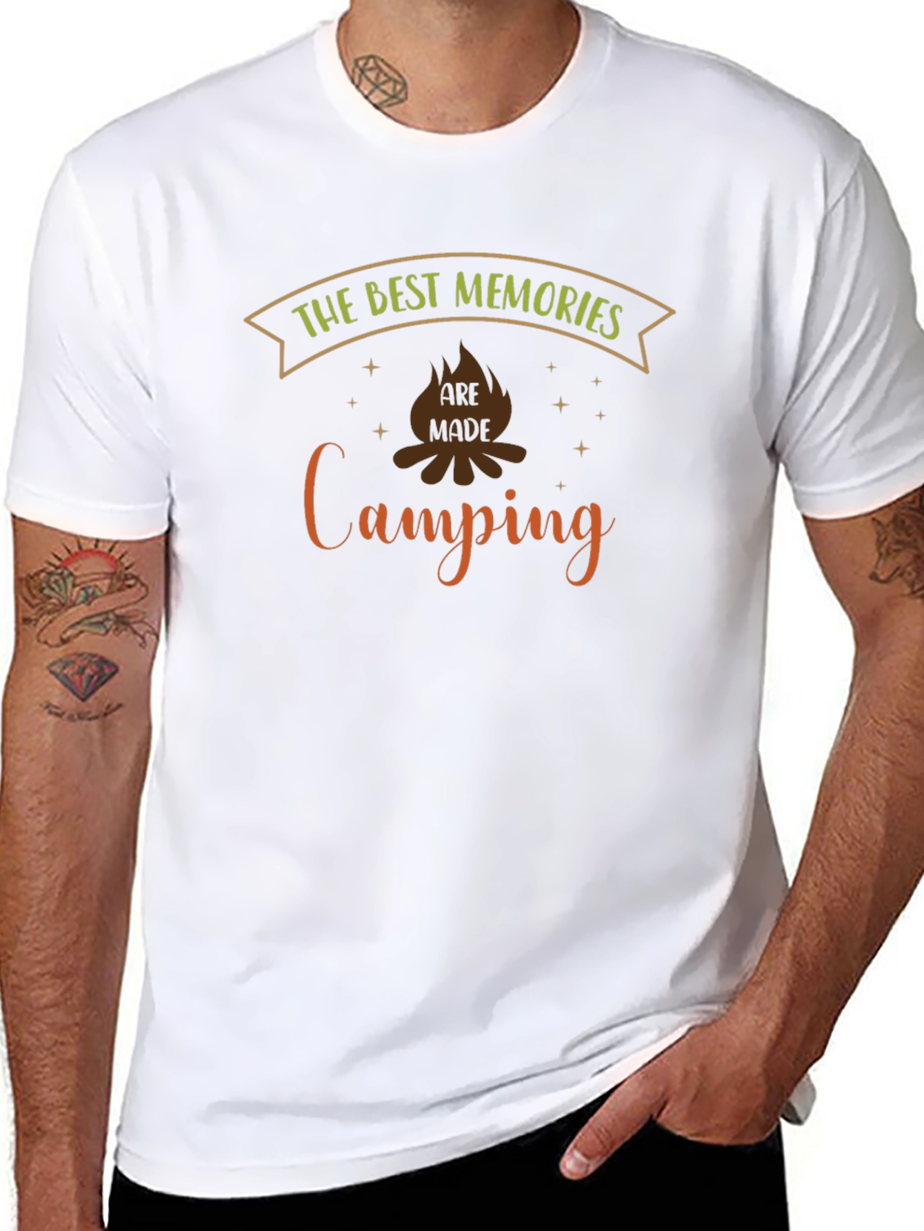 Camping Memories Graphic Tee - Black