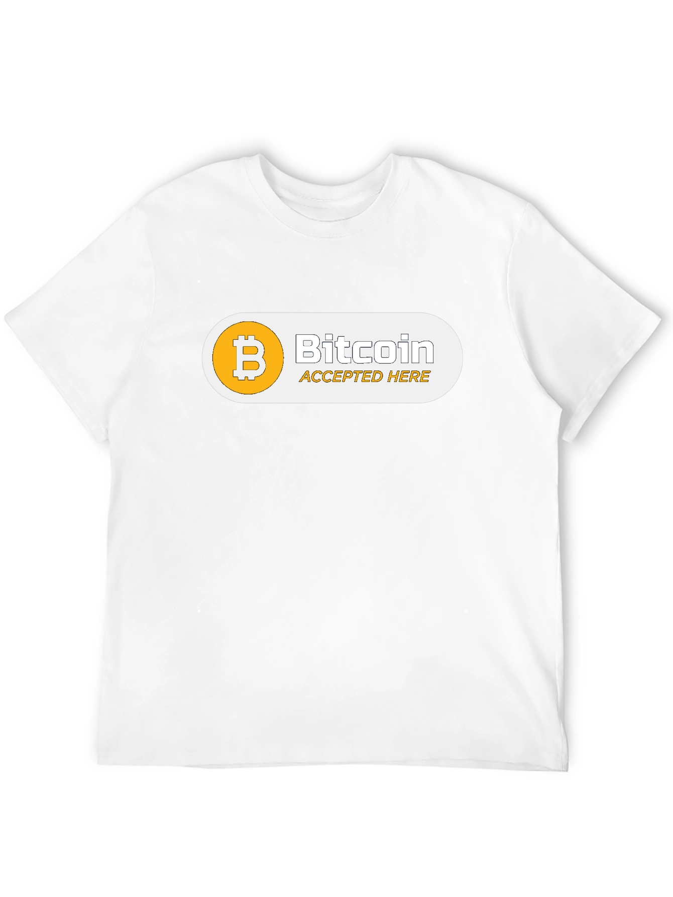 Bitcoin Accepted Here Black T-Shirt