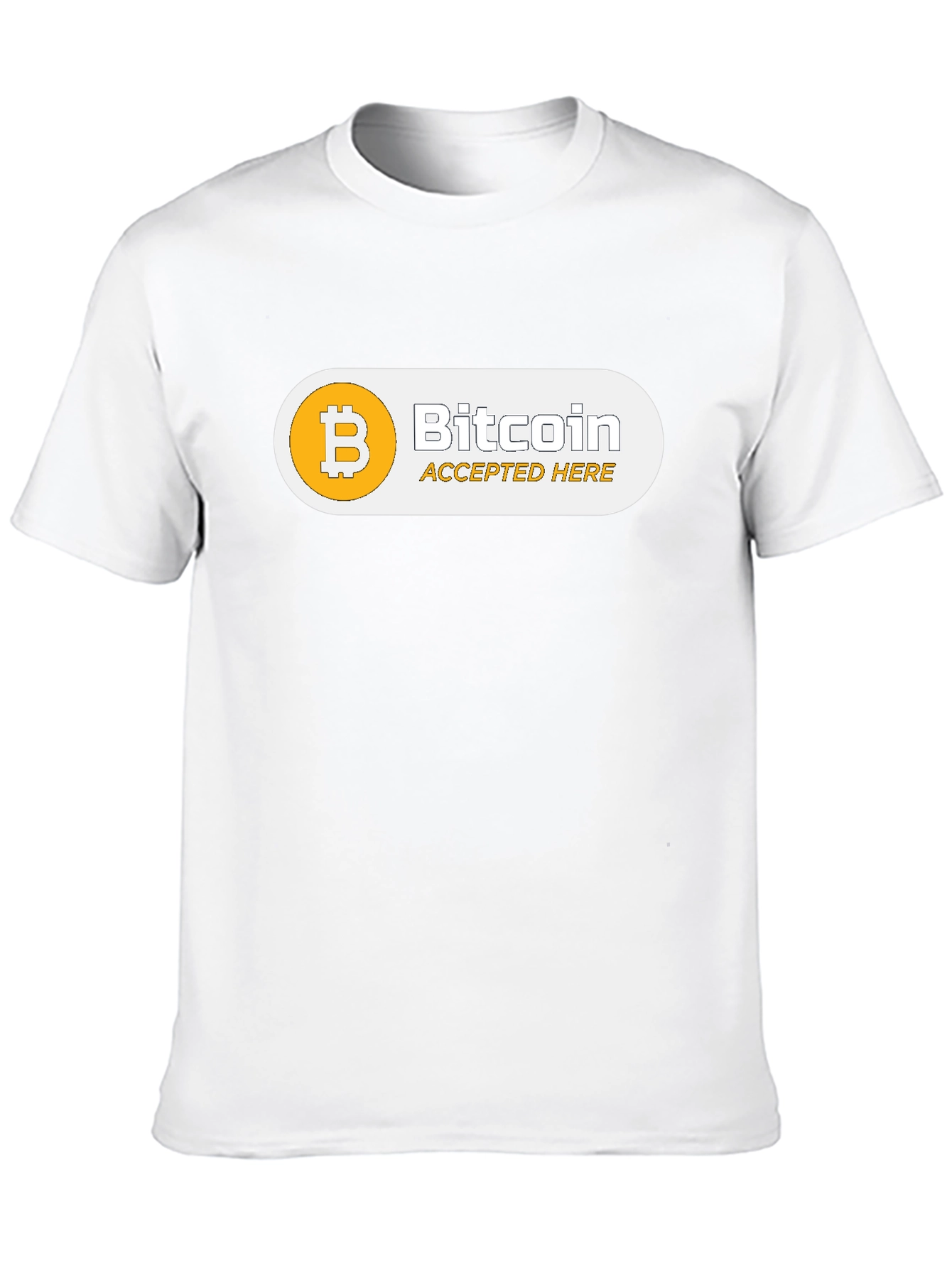 Bitcoin Accepted Here Black T-Shirt