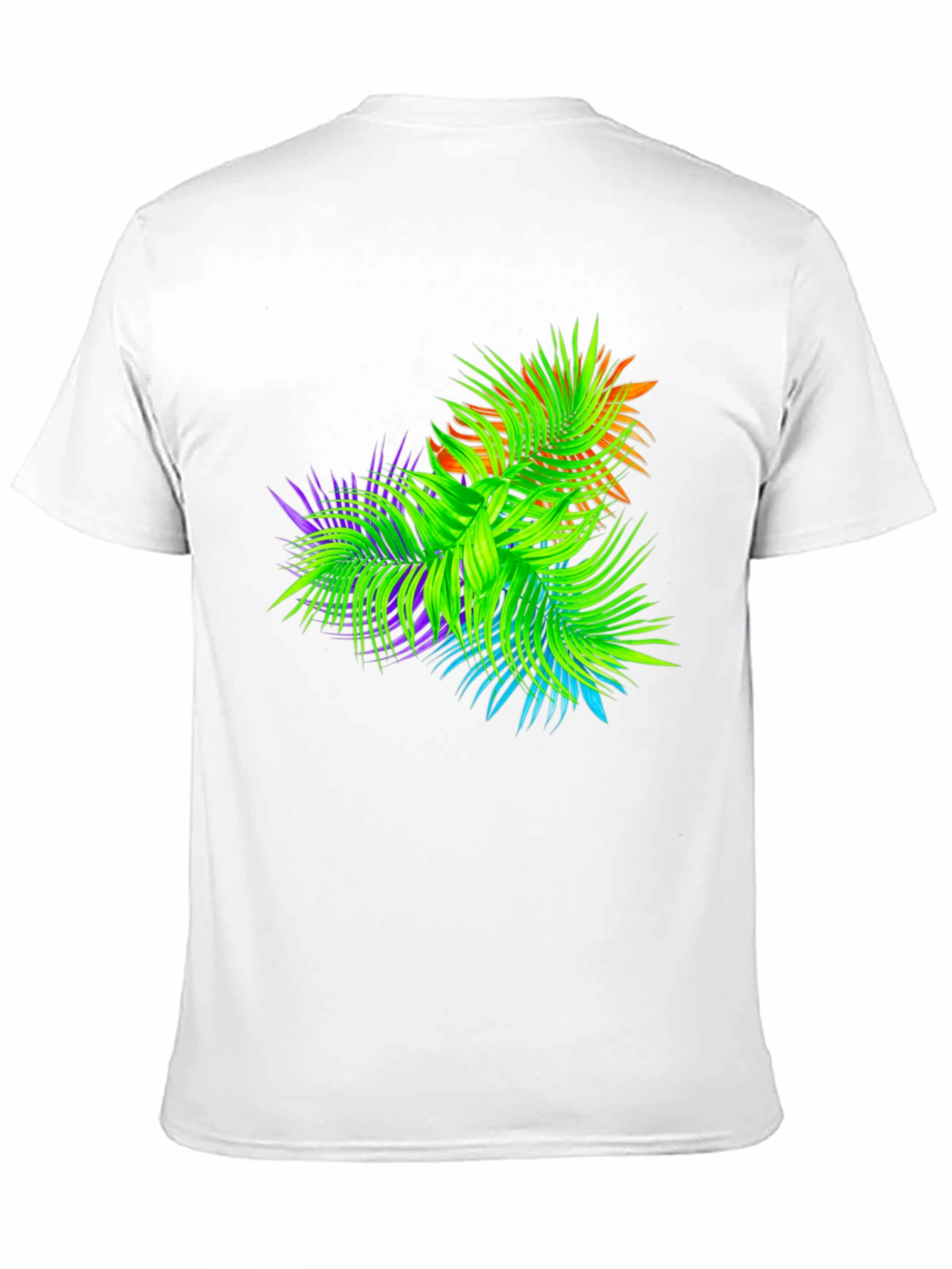 Tropical Palms Black Graphic T-Shirt