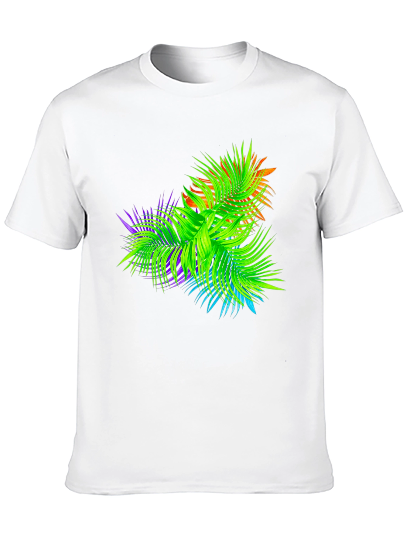 Tropical Palms Black Graphic T-Shirt
