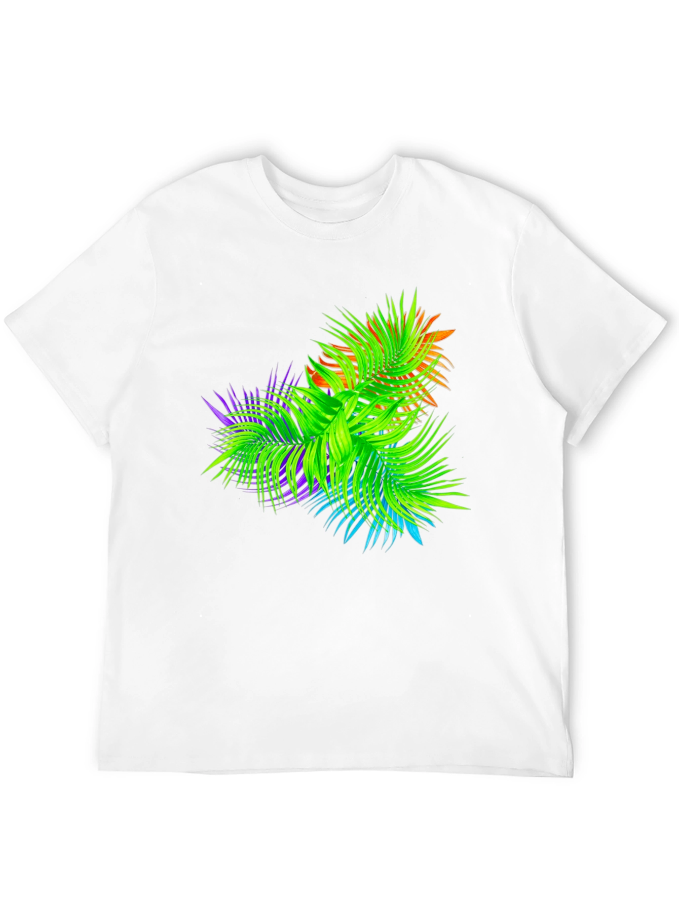 Tropical Palms Black Graphic T-Shirt