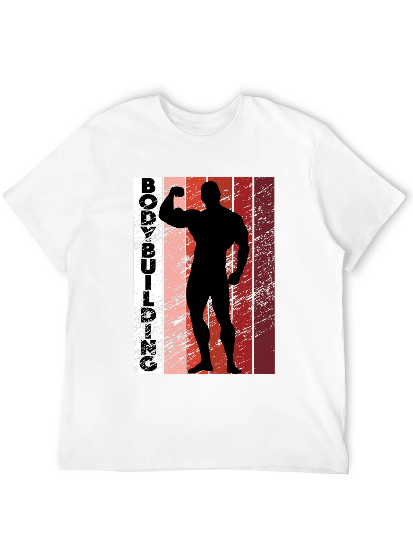 Bodybuilding Silhouette Graphic Tee - Fitness Apparel