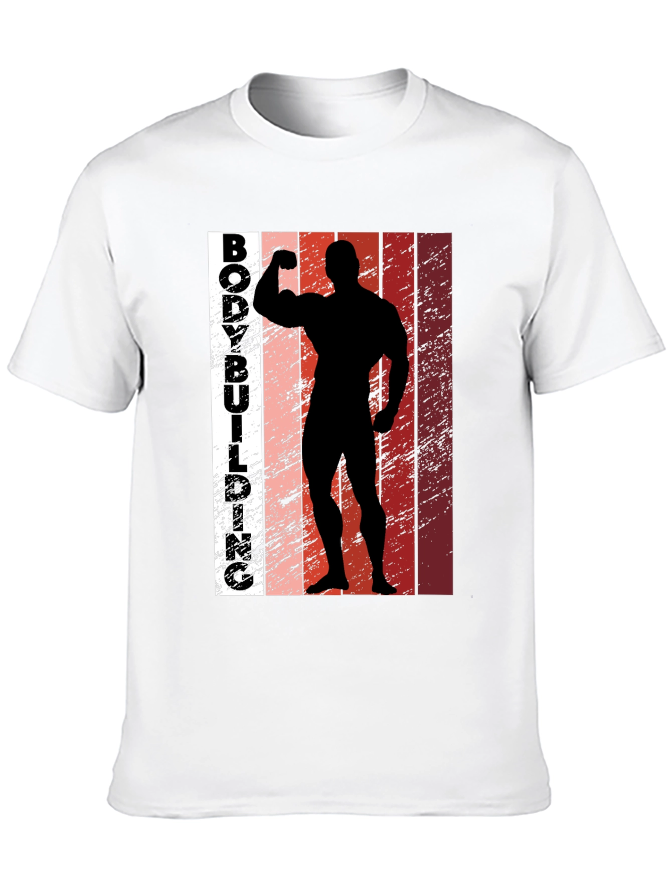 Bodybuilding Silhouette Graphic Tee - Fitness Apparel