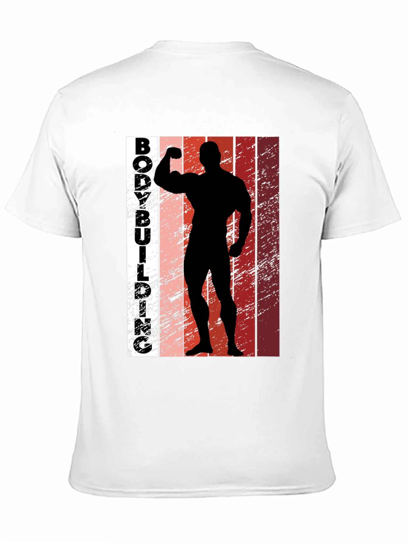 Bodybuilding Silhouette Graphic Tee - Fitness Apparel