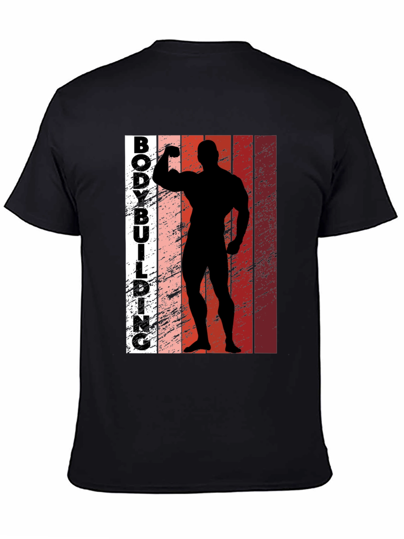 Bodybuilding Silhouette Graphic Tee - Fitness Apparel