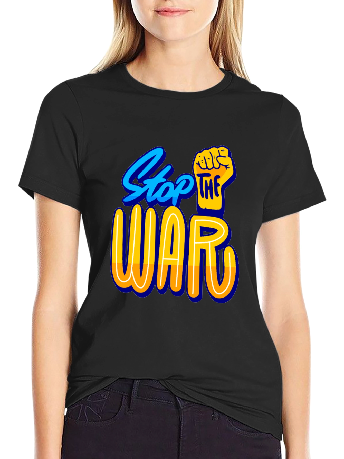 Stop the War Black T-Shirt