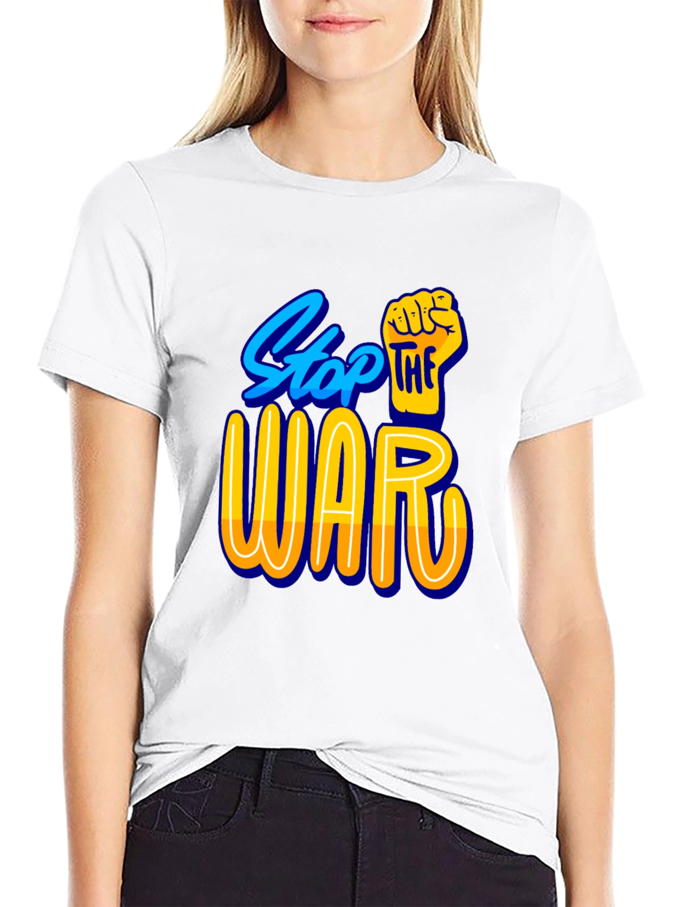 Stop the War Black T-Shirt