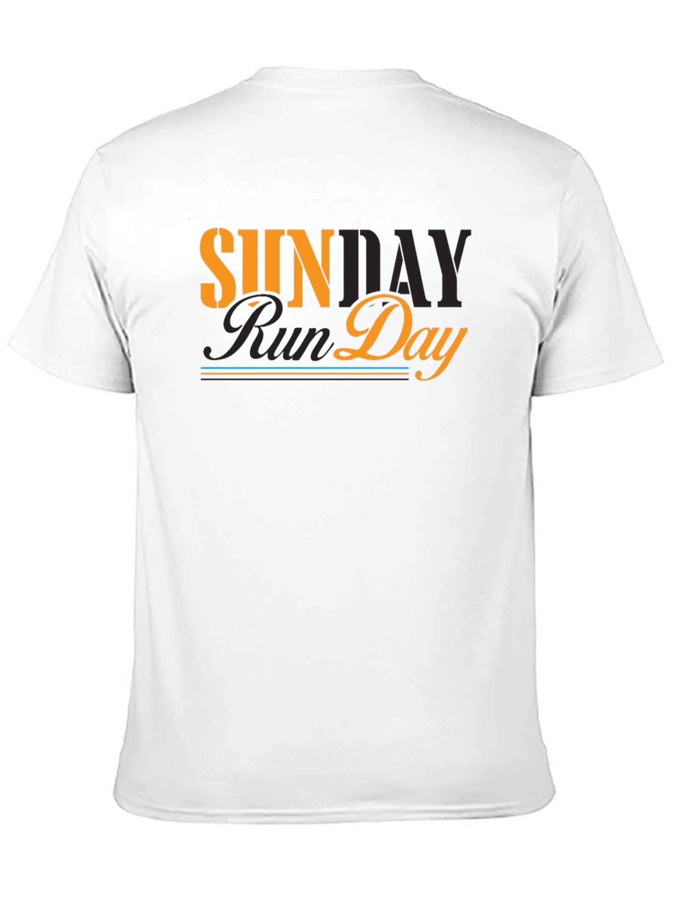 Sunday Run Day Graphic Tee - Black