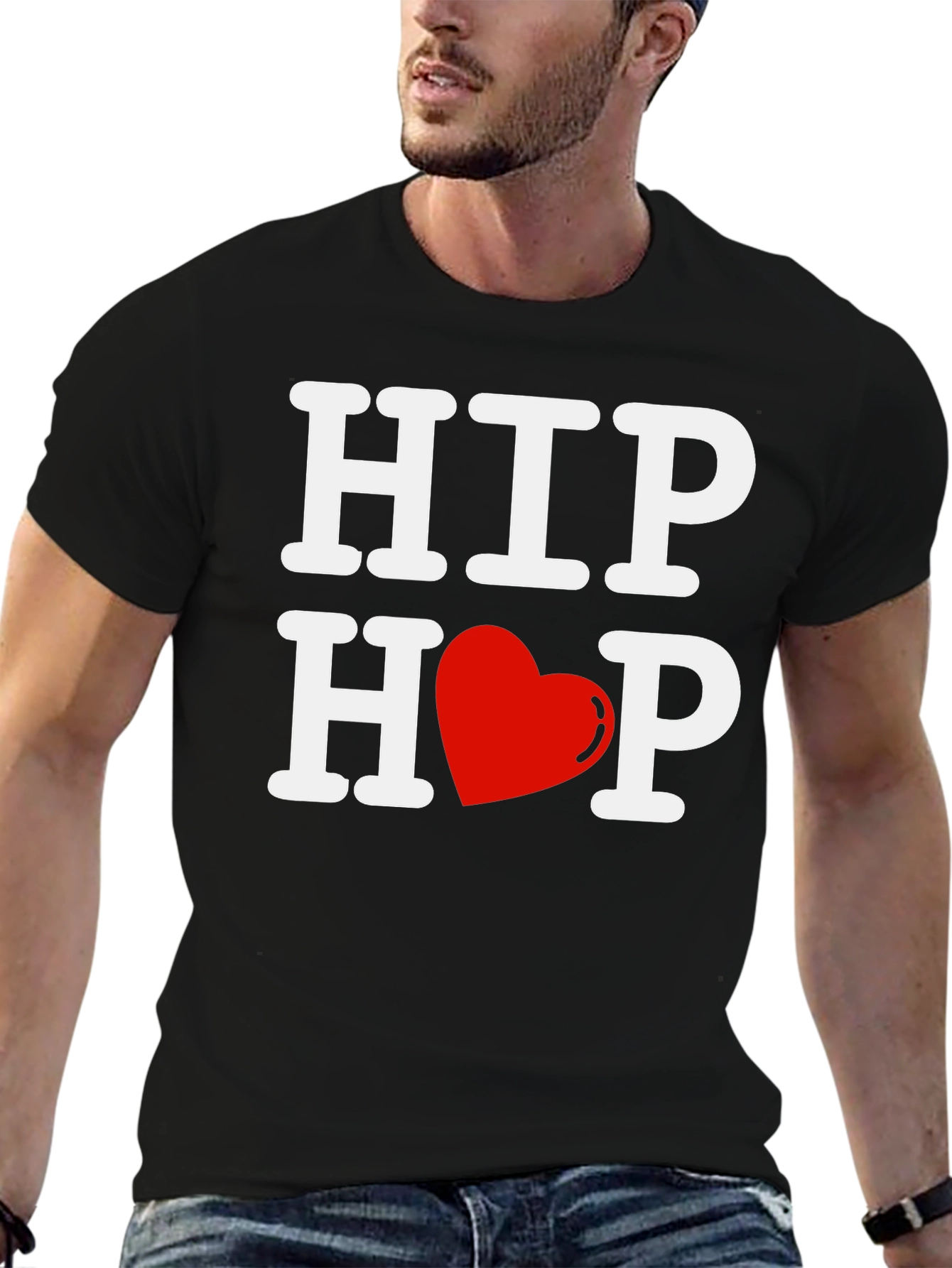 Hip Hop Heart T-Shirt - Graphic Print