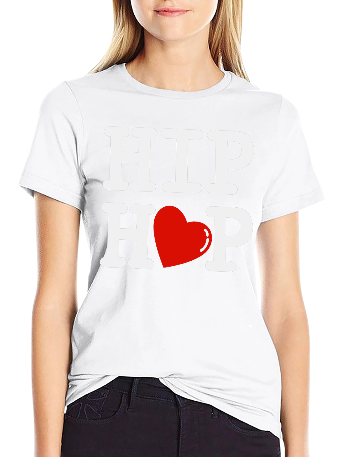 Hip Hop Heart T-Shirt - Graphic Print