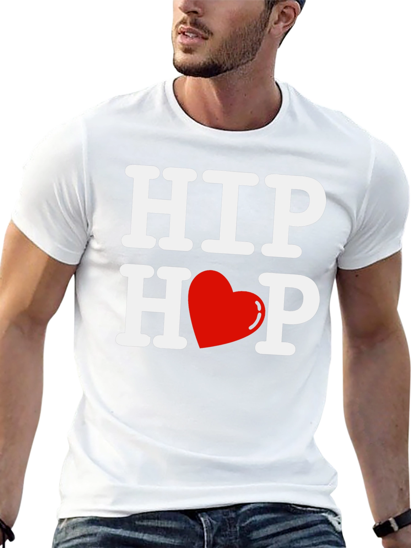 Hip Hop Heart T-Shirt - Graphic Print