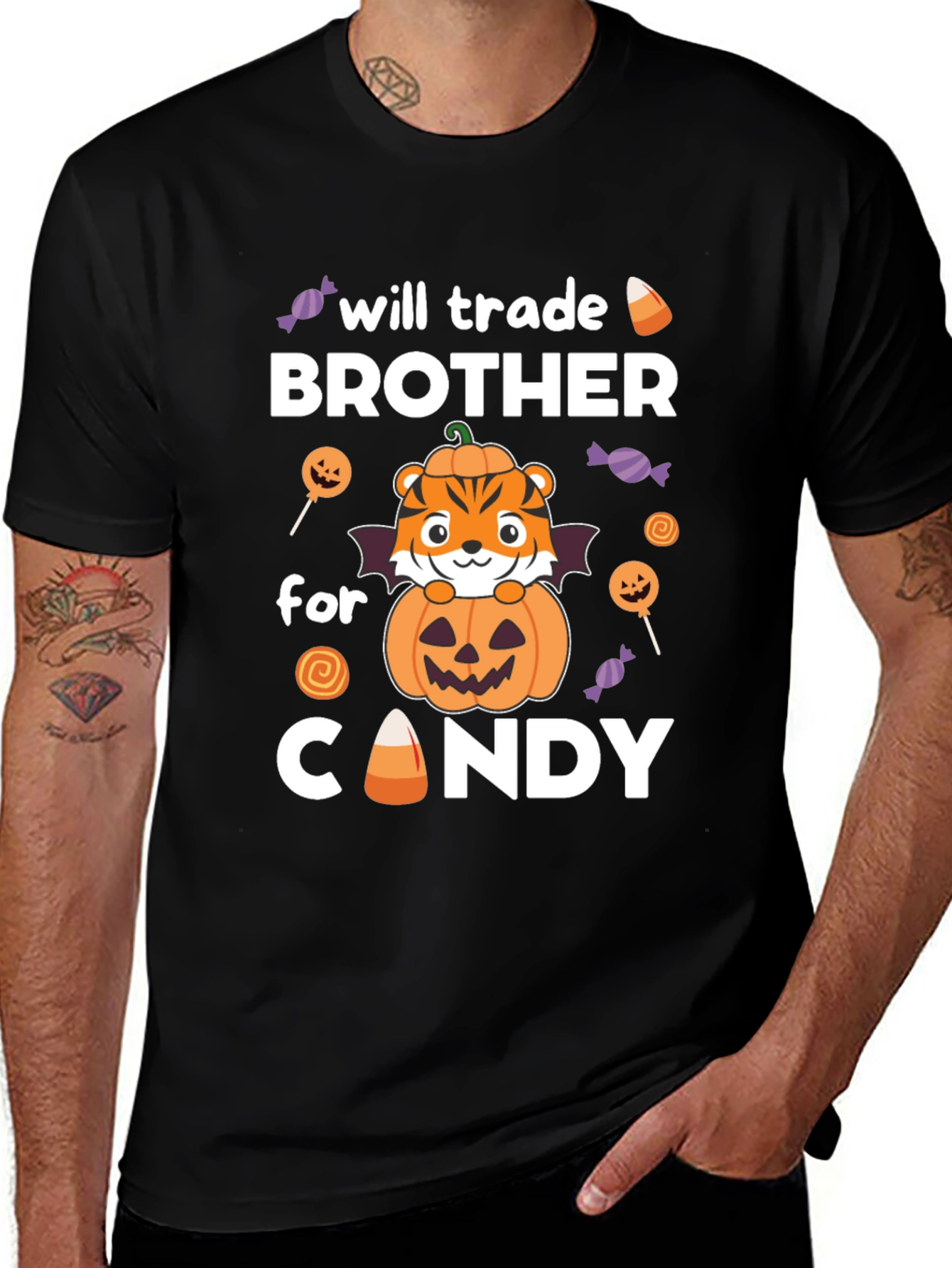 Halloween Brother Candy Trade T-Shirt