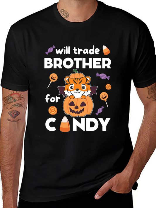 Halloween Brother Candy Trade T-Shirt