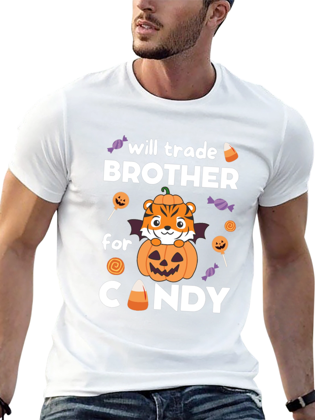 Halloween Brother Candy Trade T-Shirt