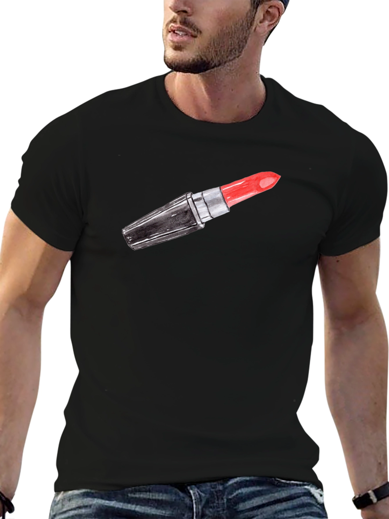 Lipstick Graphic Tee - Classic Black