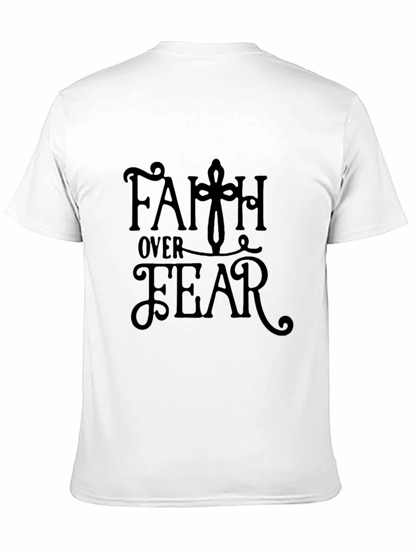 Faith Over Fear Black Graphic Tee