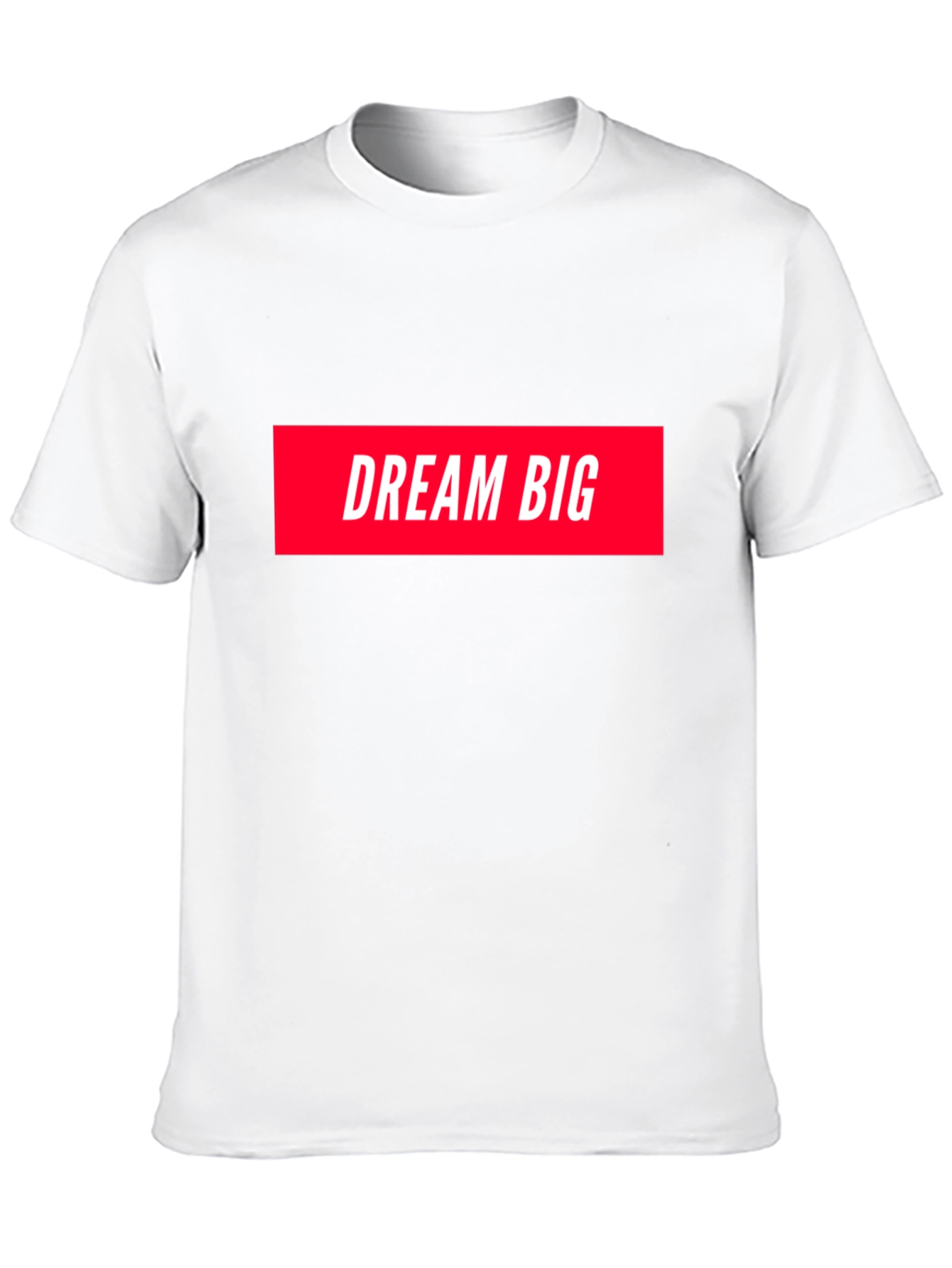Dream Big Graphic Tee - Black Cotton T-Shirt