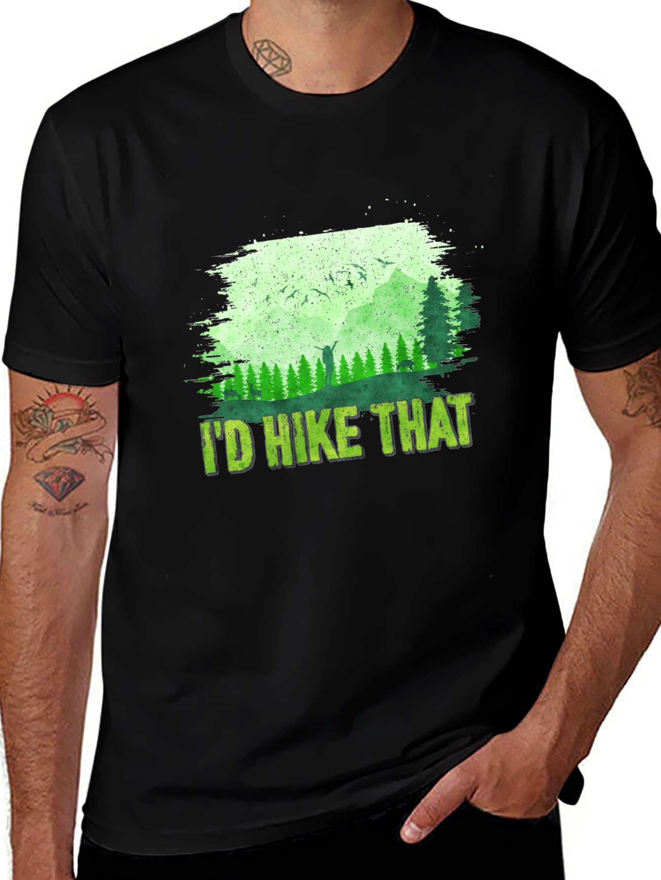 Id Hike That T-Shirt - Mountain Adventure Tee