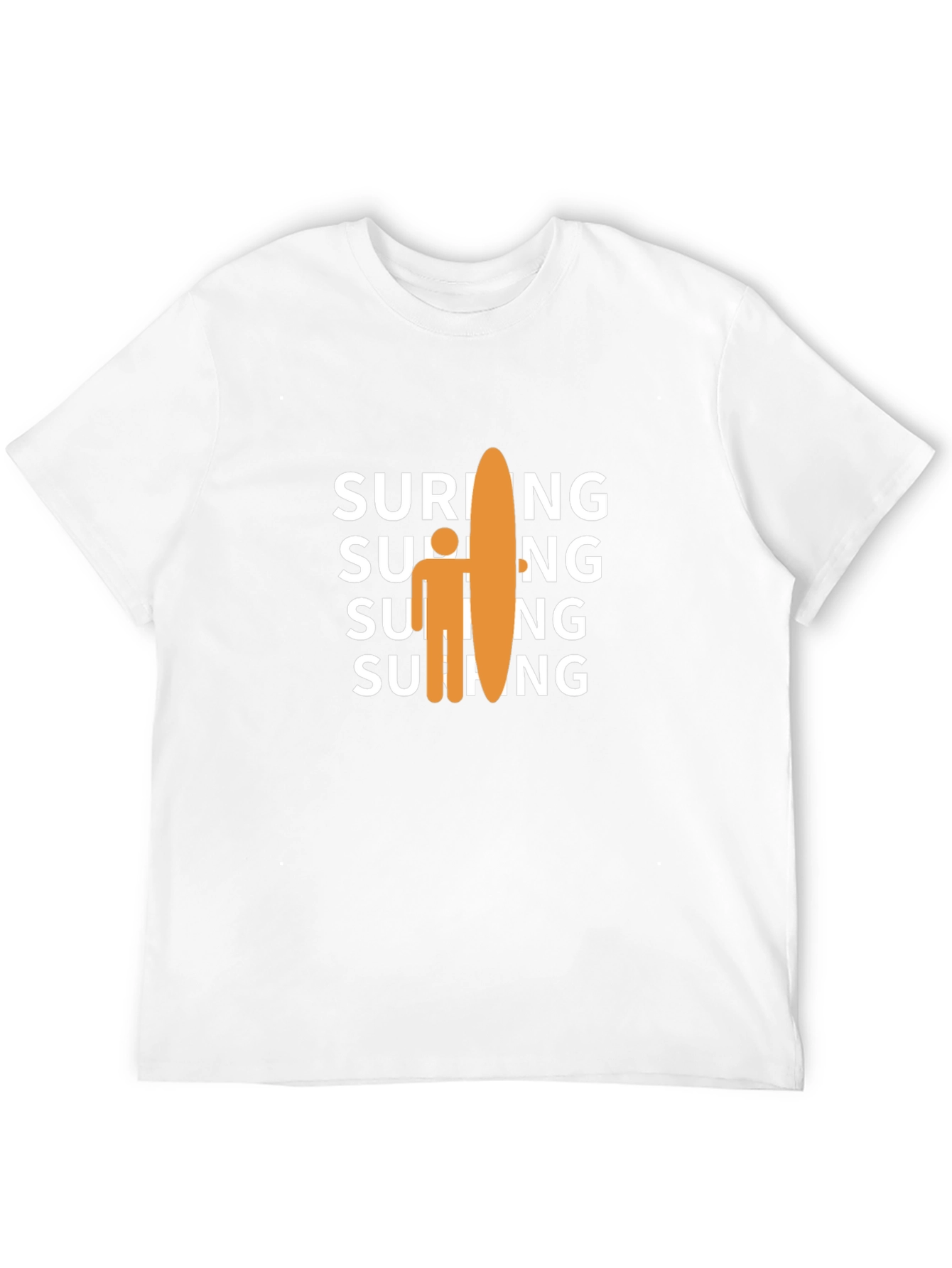 Surfing Graphic Tee - Casual Black T-Shirt