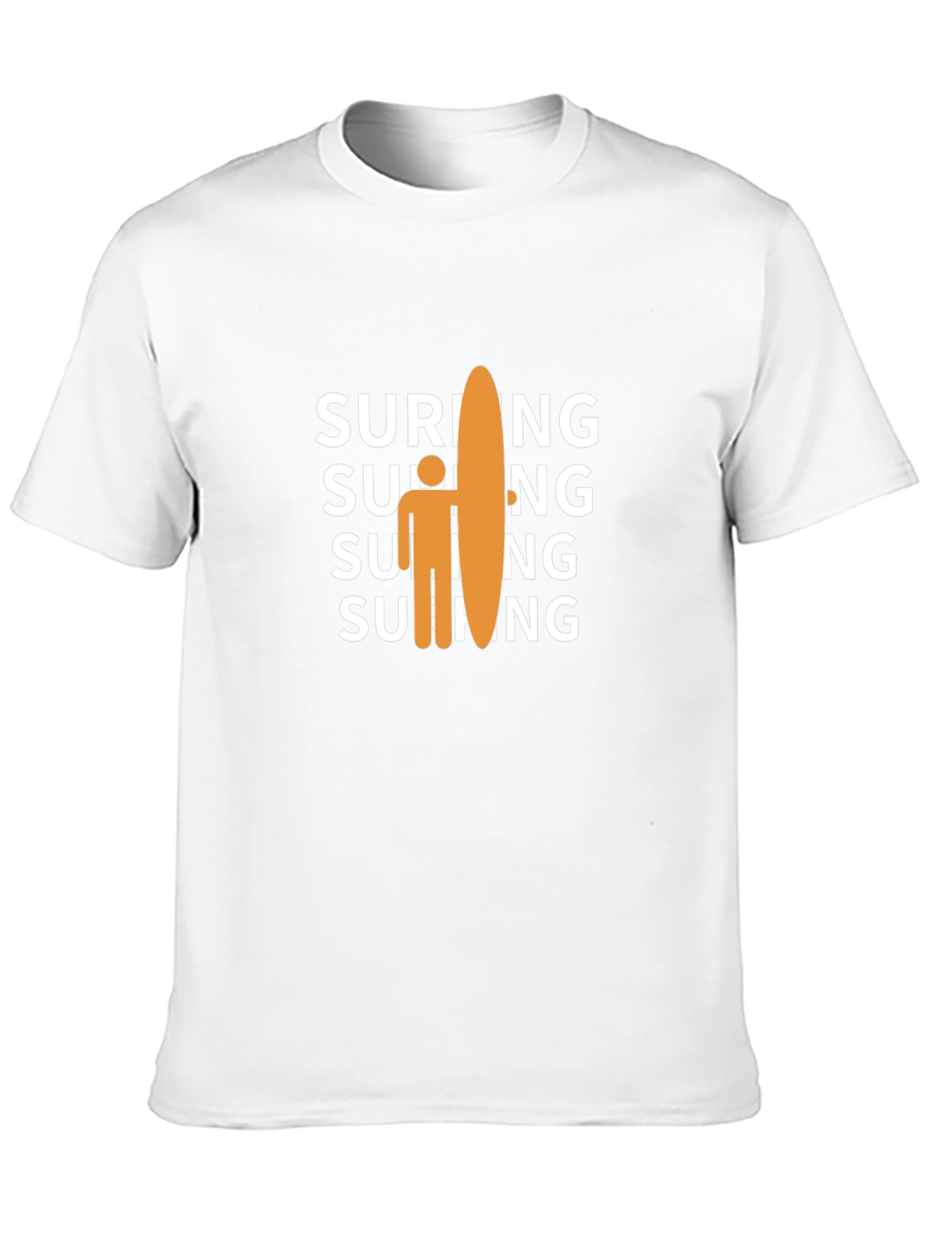 Surfing Graphic Tee - Casual Black T-Shirt